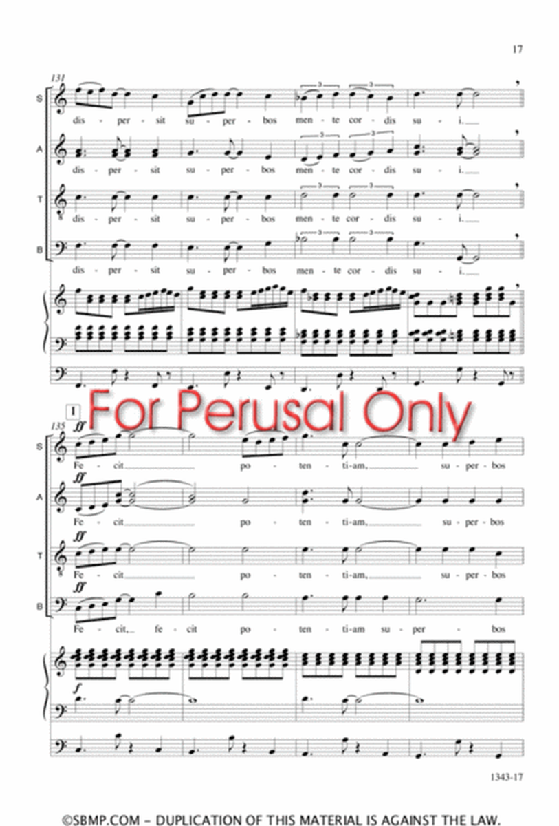 Fecit potentiam - SATB Octavo