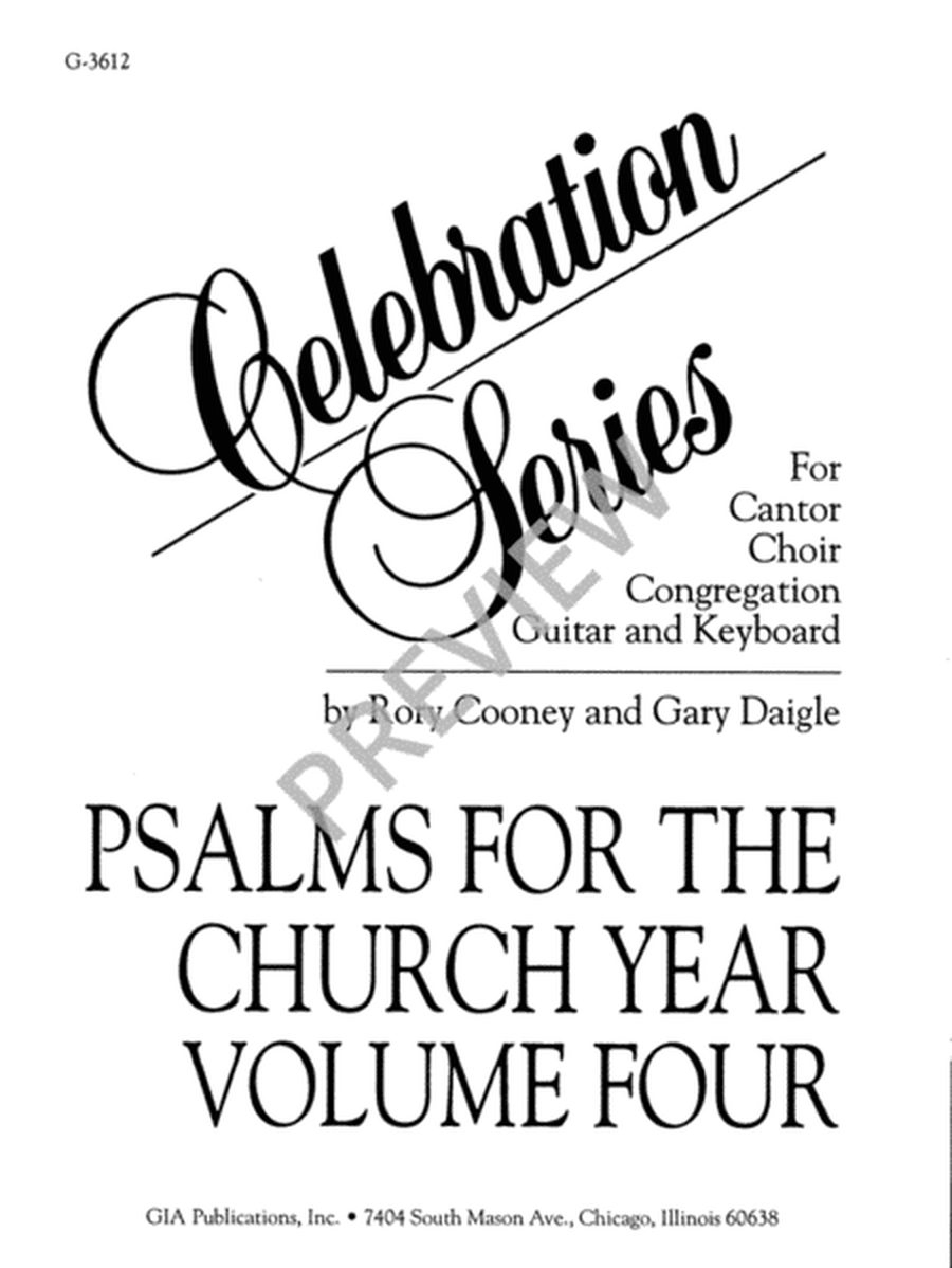 Psalms for the Church Year - Volume 4