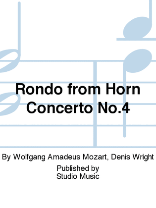 Book cover for Rondo from Horn Concerto No.4