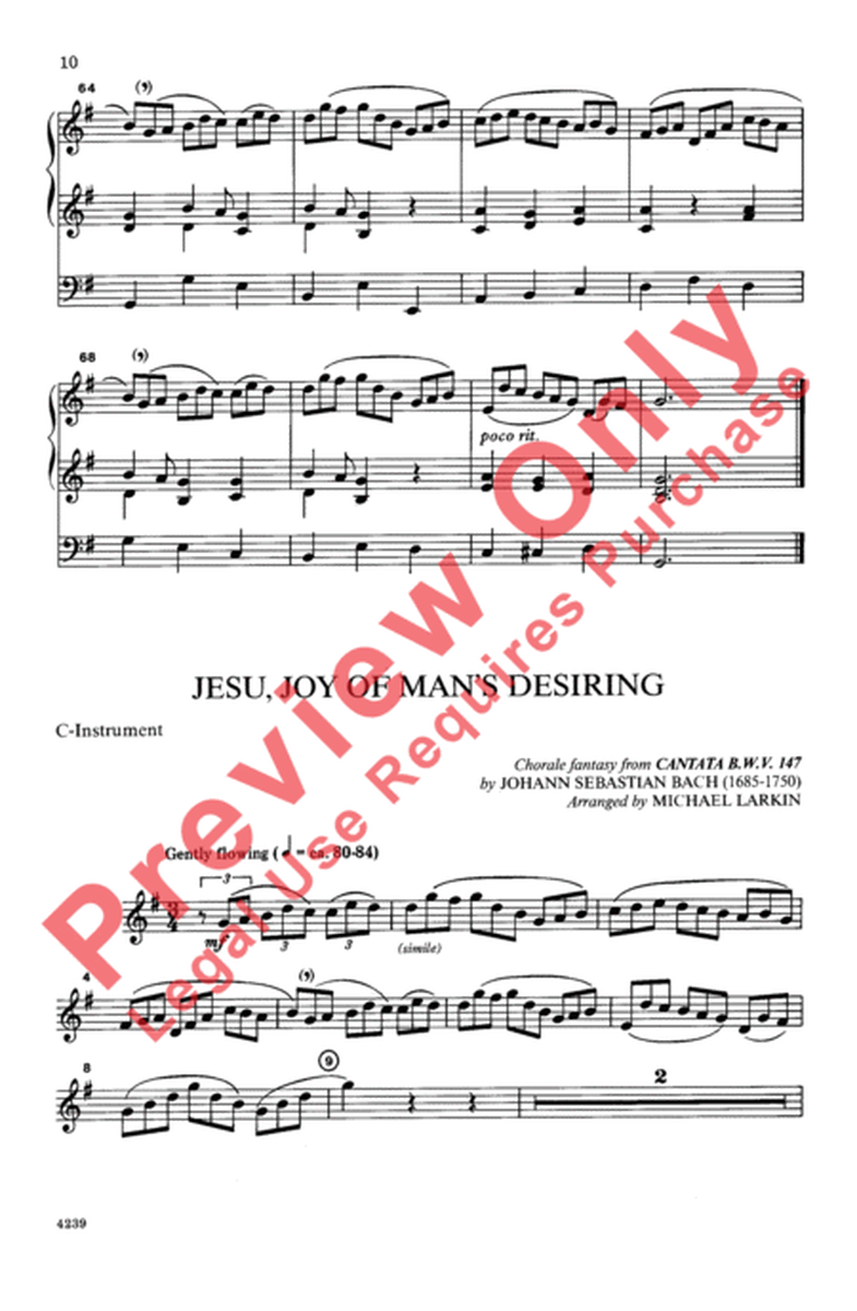 Jesu, Joy of Man's Desiring: A Christmas or Easter Anthem