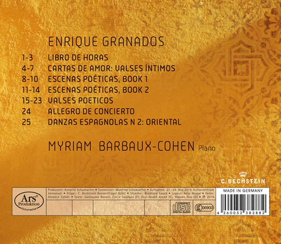 Myriam Barbaux-Cohen Plays Enrique Granados