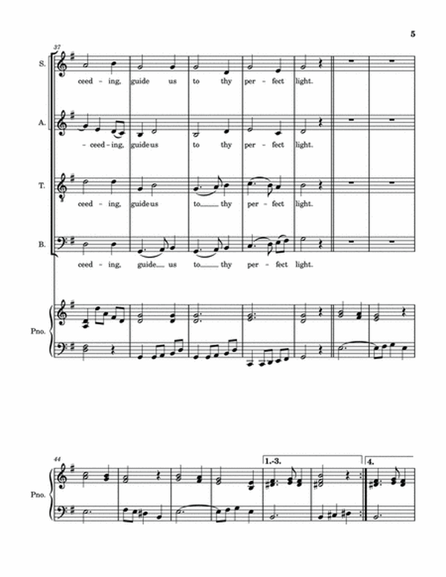 We Three Kings - SATB choir with optional Piano accompaniment image number null