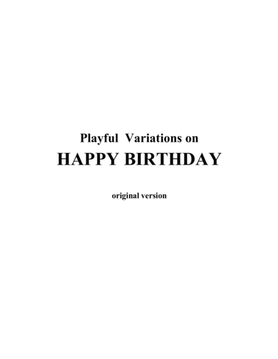 Playful Variations on Happy Birthday image number null