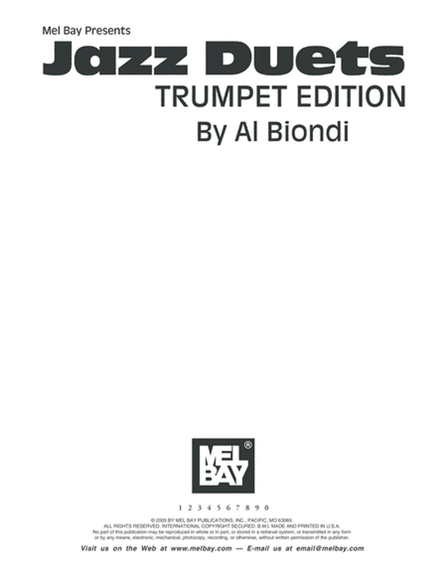 Jazz Duets, Trumpet Edition