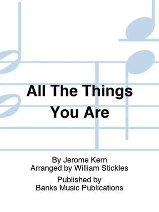 All The Things You Are