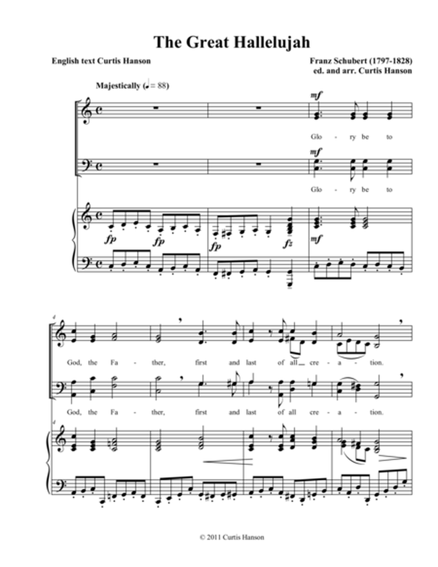 The Great Hallelujah (SATB) image number null