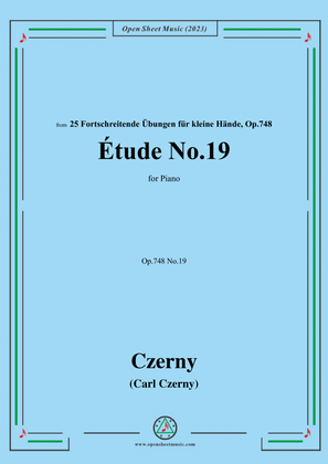 C. Czerny-Exercise No.19,Op.748 No.19