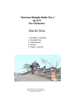 Book cover for Korean Simple Suite No.1 (For Orchestra)