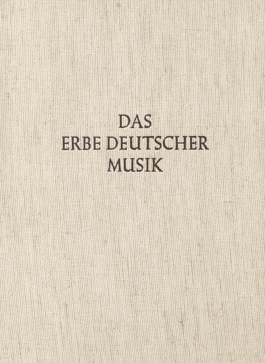 Das Glogauer Liederbuch I und II. Das Erbe Deutscher Musik VII/1 und 3