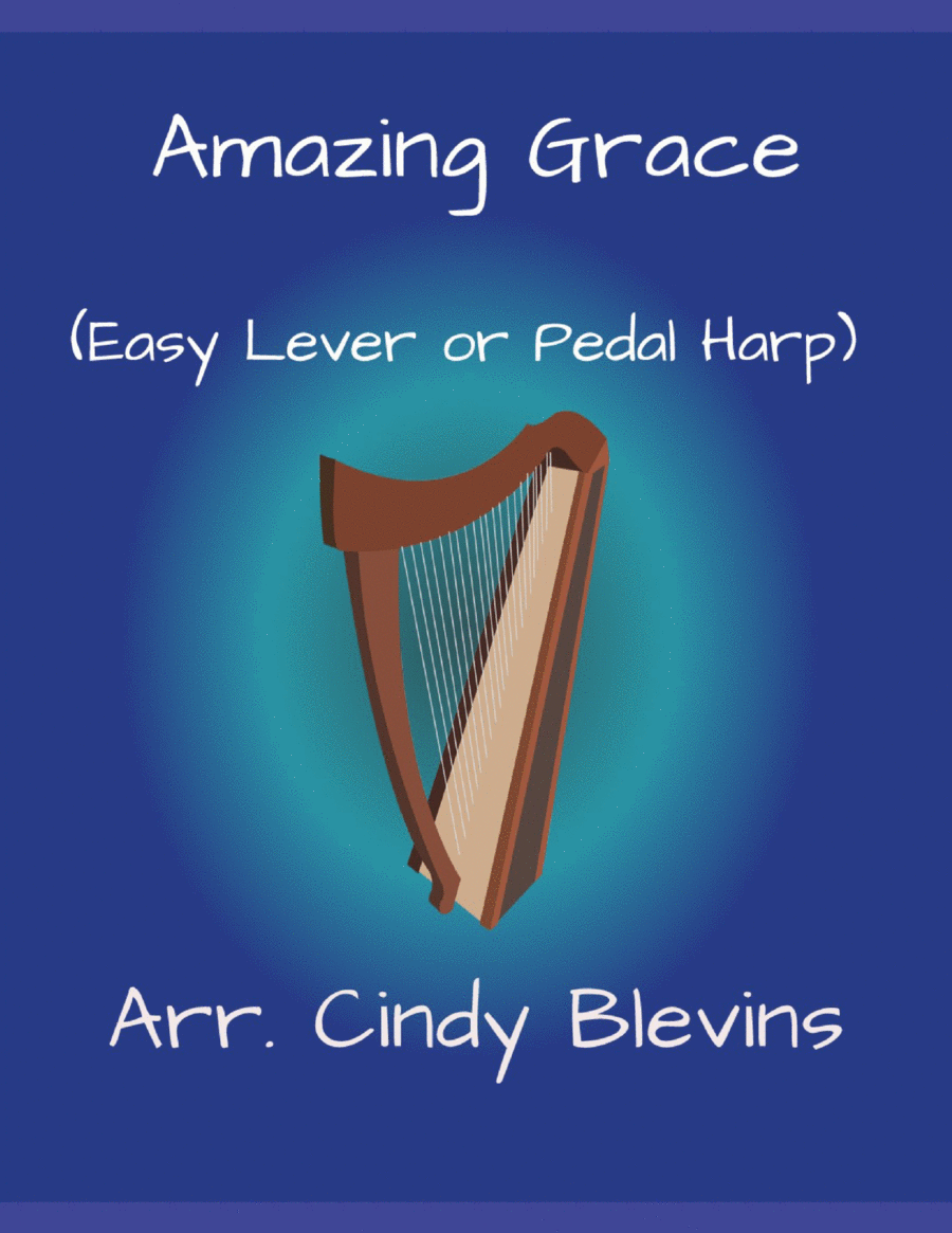 Amazing Grace, for Easy Harp (Lap Harp Friendly) image number null