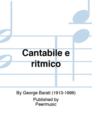 Cantabile e ritmico