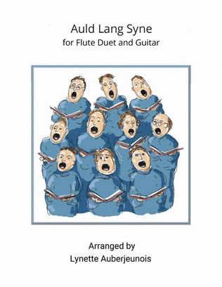 Book cover for Auld Lang Syne - Flute Duet with Guitar Chords