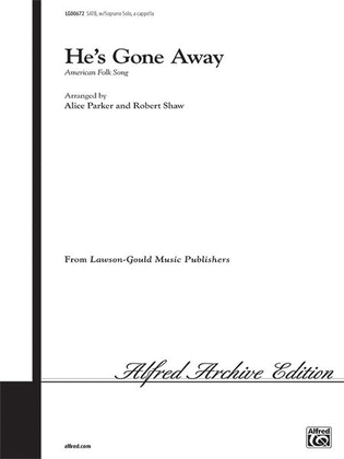 Book cover for He's Gone Away