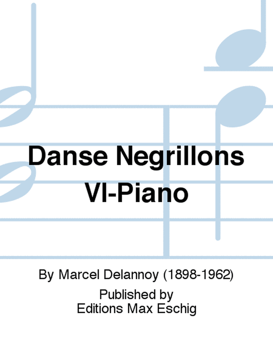 Danse Negrillons Vl-Piano