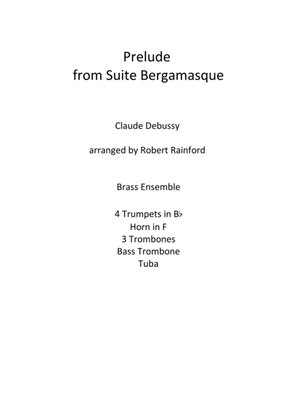 Book cover for Prelude from Suite Bergamasque