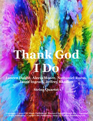 Book cover for Thank God I Do