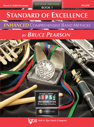 Book cover for Standard of Excellence Enhanced Book 1, Drums & Mallet Percussion