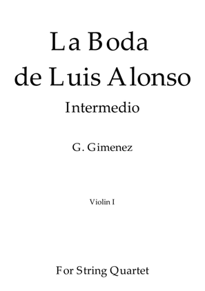 Book cover for La Boda de Luis Alonso - G. Gimenez - For String Quartet (Parts)
