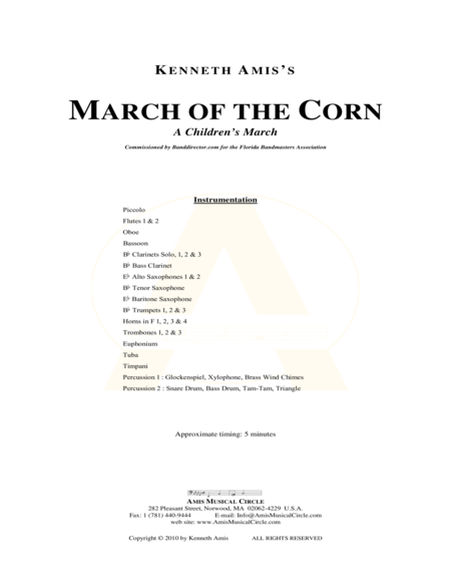 March of the Corn - STUDY SCORE ONLY