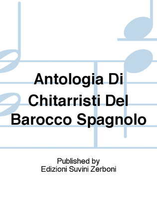 Book cover for Antologia Di Chitarristi Del Barocco Spagnolo