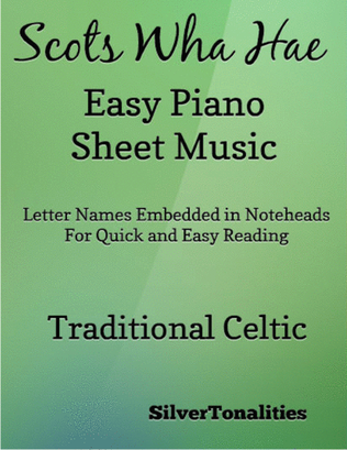 Book cover for Scots Wha Hae Easy Piano Sheet Music