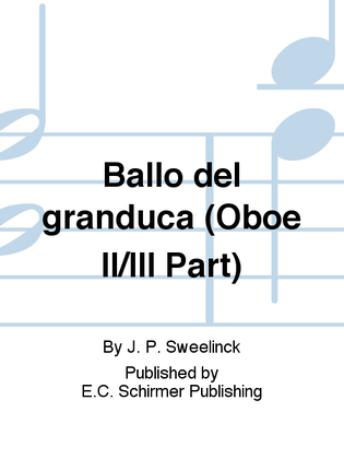 Ballo del granduca (Oboe II/III Part)