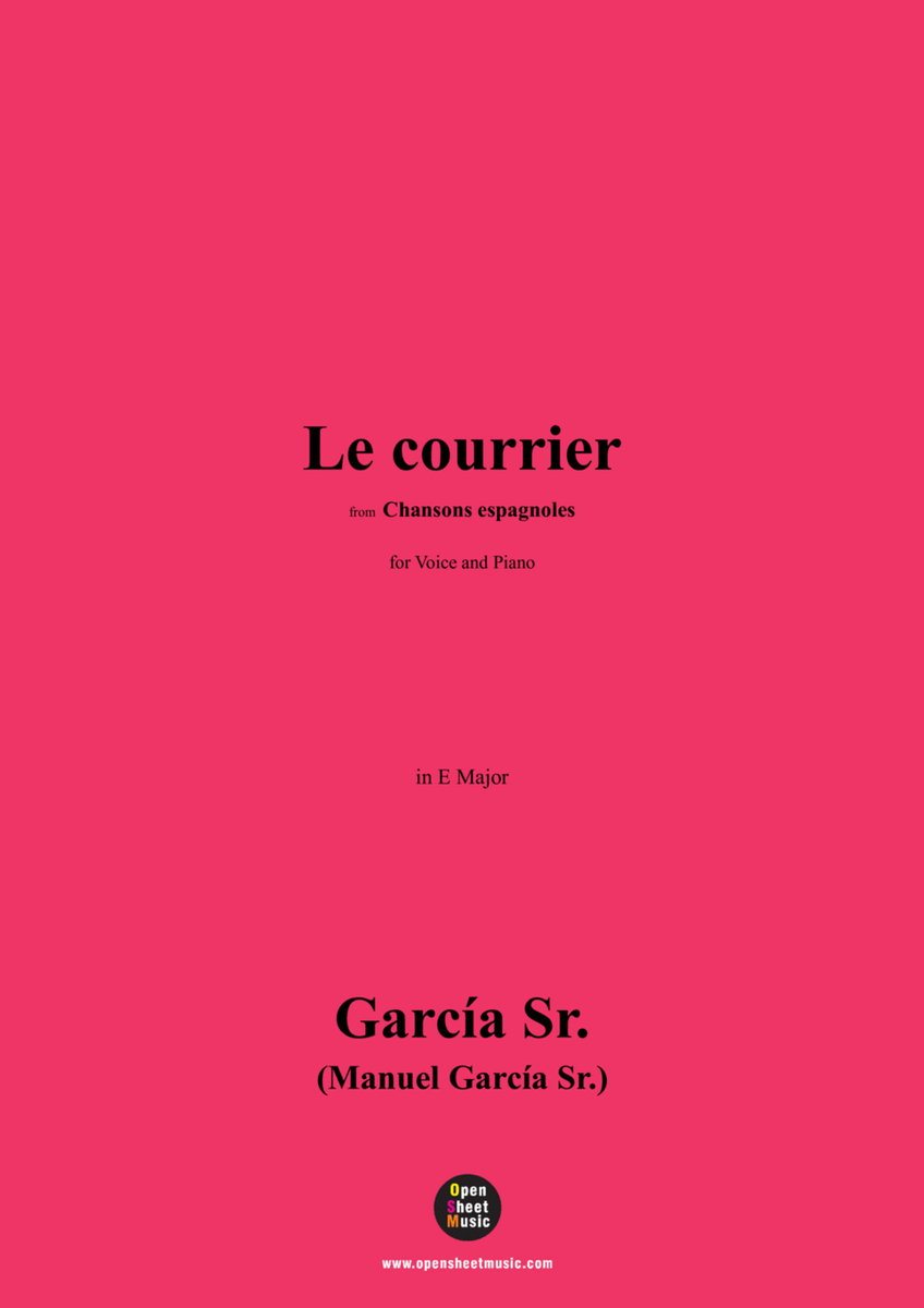 García Sr.-Le courrier,in E Major