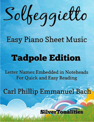 Book cover for Solfeggietto Easy Piano Sheet Music 2nd Edition