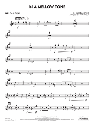 In A Mellow Tone (arr. Mark Taylor) - Part 2 - Alto Sax