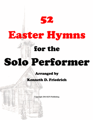 Book cover for 52 Easter Hymns for the Solo Performer - tenor saxophone