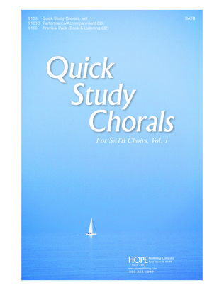 Book cover for Quick Study Chorals for SATB Choirs, Vol. 1