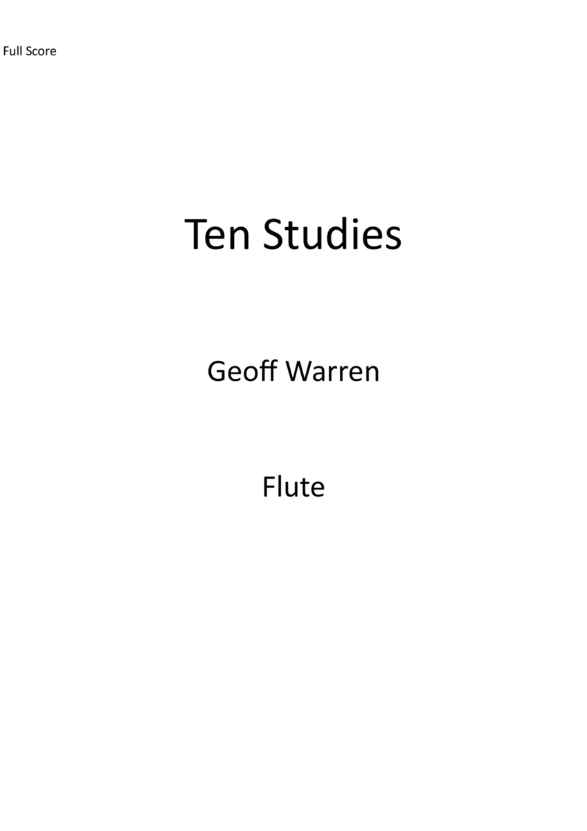 Ten Studies (Revised Edition)