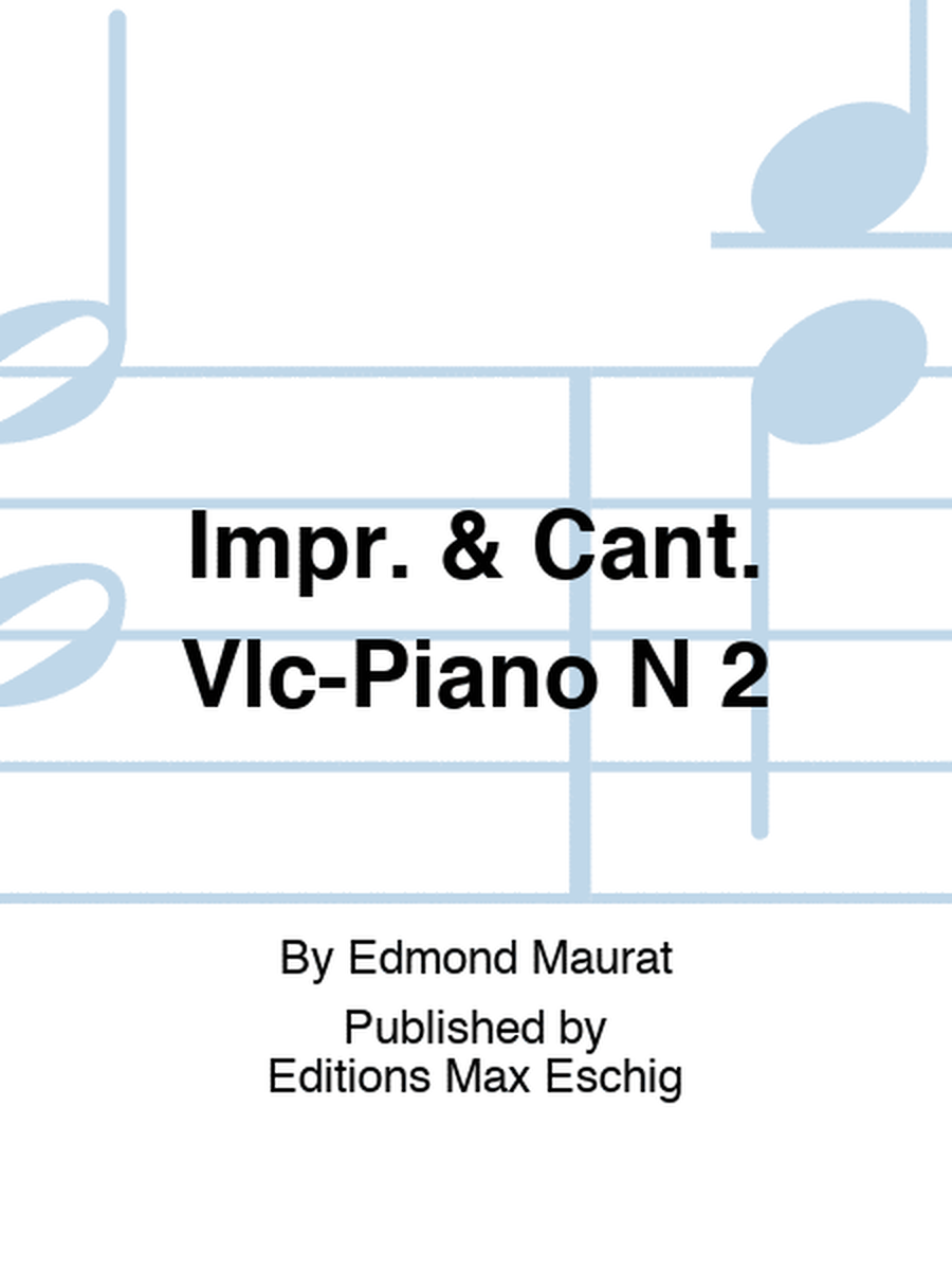 Impr. & Cant. Vlc-Piano N 2