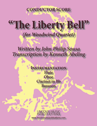 Book cover for March - The Liberty Bell (for Woodwind Quartet)