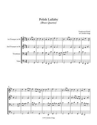 Book cover for Polish Lullaby (Brass Quartet)