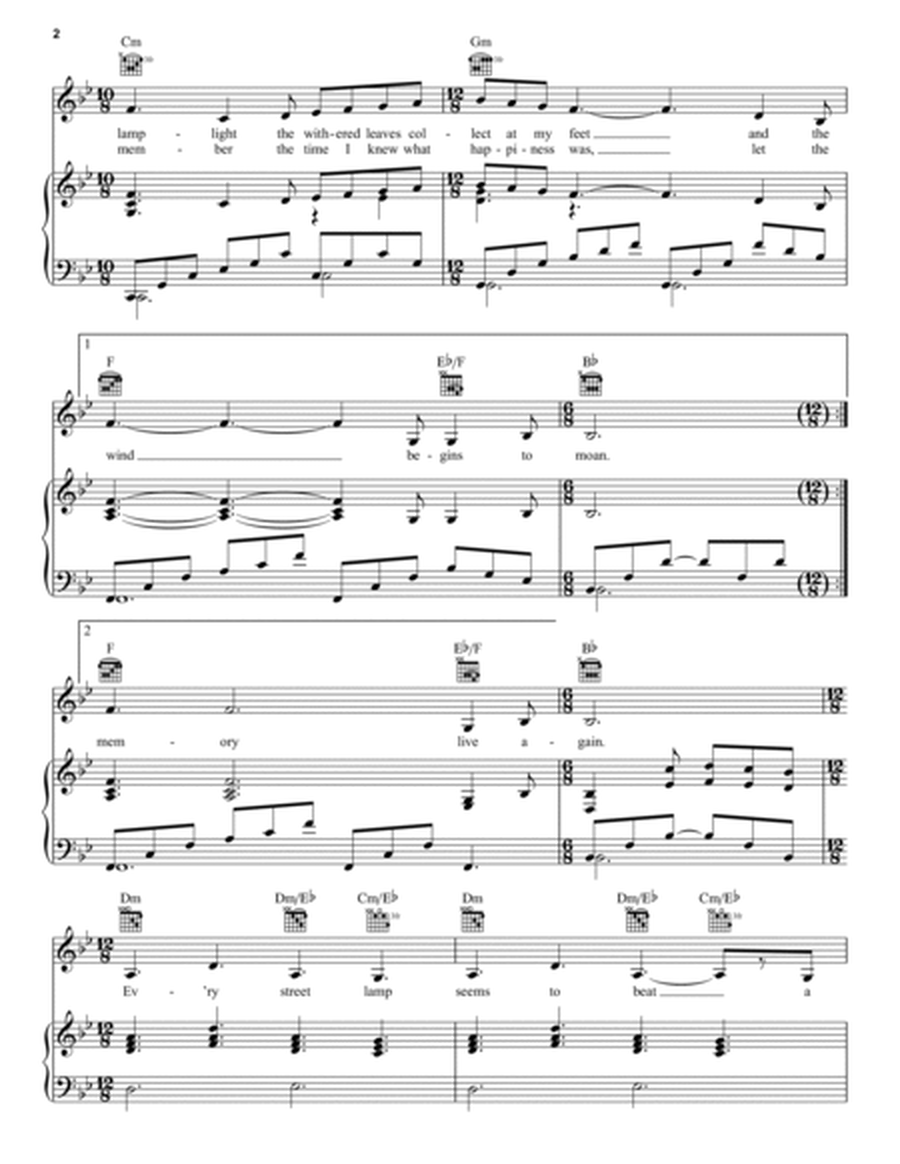 Memory (from Cats) by Andrew Lloyd Webber Guitar - Digital Sheet Music