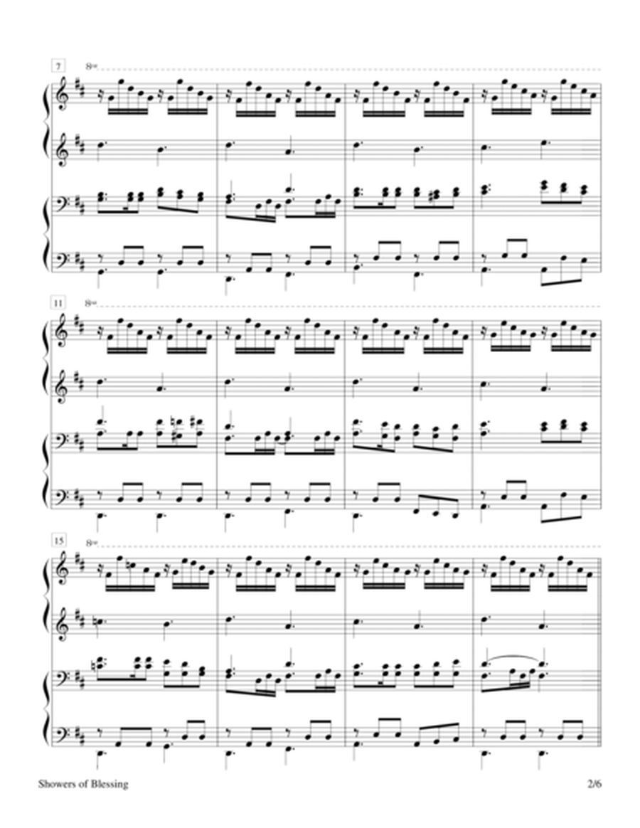 Showers of Blessing (1 Piano, 4 Hands) image number null