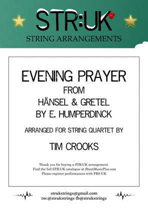 Book cover for Evening Prayer from Hansel & Gretel