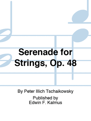 Book cover for Serenade for Strings, Op. 48