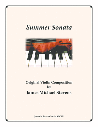 Book cover for Summer Sonata (Romantic Violin & Piano)