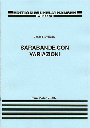 Johan Halvorsen: Sarabande Con Variazioni