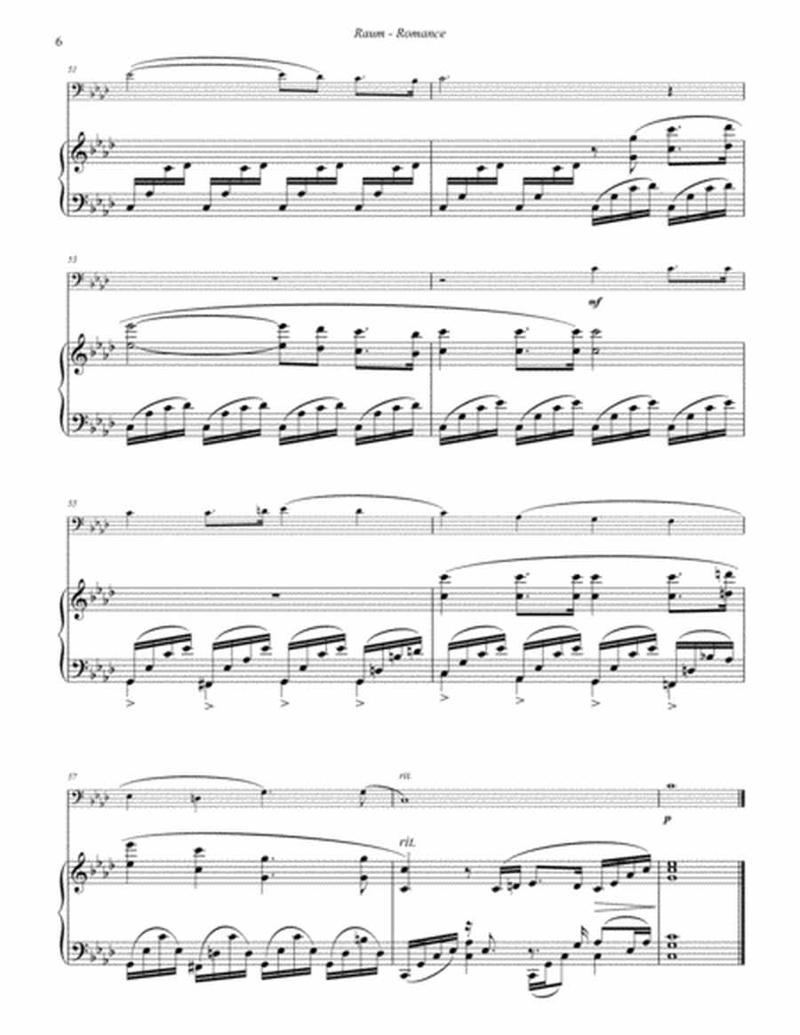 Romance for Solo Instrument with Piano accompaniment image number null