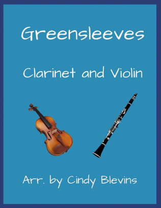 Book cover for Greensleeves, Clarinet and Violin