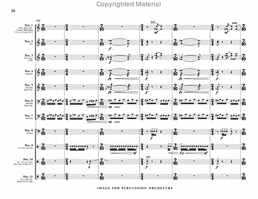 Image for Percussion Orchestra (score & parts) image number null