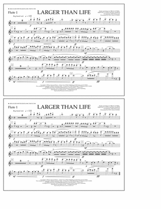 Book cover for Larger Than Life - Flute 1