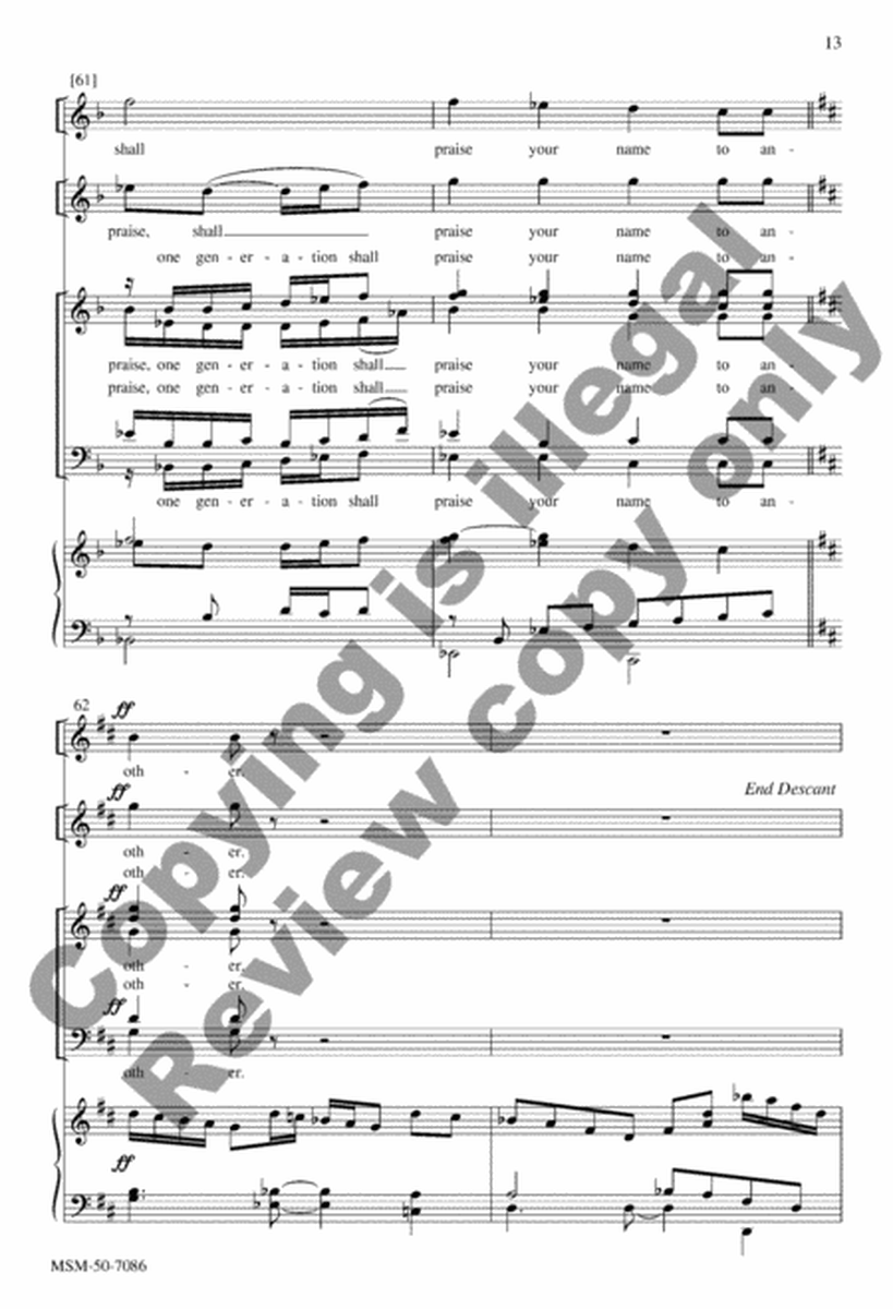 Psalm 145 (Choral Score) image number null