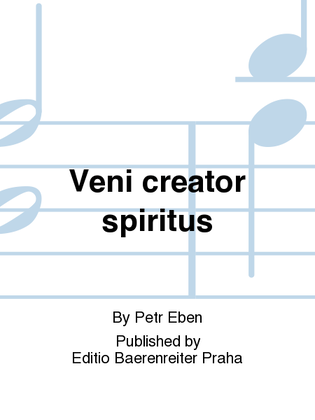 Book cover for Veni creator spiritus