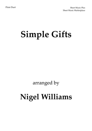 Book cover for Simple Gifts, for Flute Duet