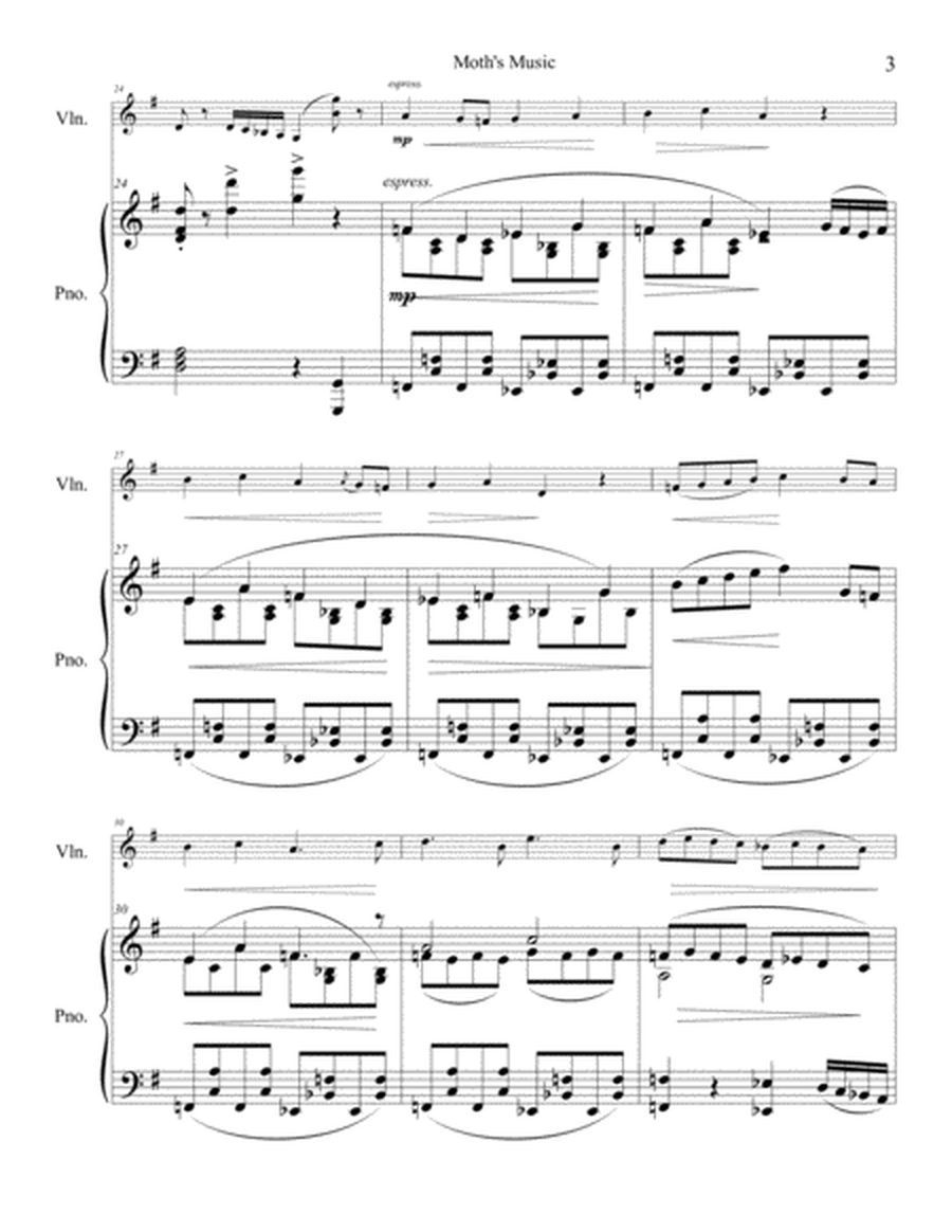 Moth Theme for Solo Violin and Piano image number null