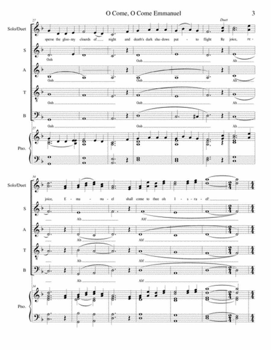 O Come, O Come Emmanuel - Acapella SATB Choir image number null
